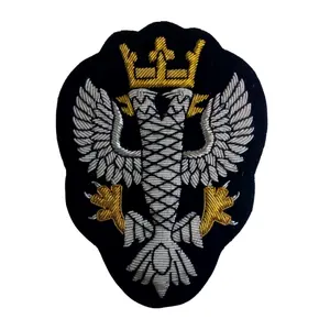 Mercian Regiment Custom Ontwerp 100% Draad Borduurwerk Land Vlag Uniform Blazer Draad Badges