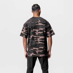 T-shirt à manches courtes camouflage pour homme-T-shirt à motif camouflage tendance pour aventures en plein air et tenues décontractées - Product Image 2