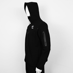 Vêtements de sport avec logo personnalisé Survêtement fermeture éclair totale en polaire polyester Survêtement jogging homme deux pièces Costumes de sport homme - Product Image 5