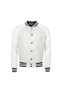 OEM personalizado Varsity chaquetas logotipo bordado botón a presión cuerpo de lana y cuero genuino CollegeBaseballjacket para los hombres DDP Envío - Product Image 5