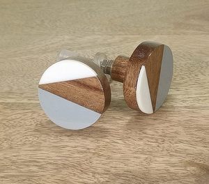 Tiradores de gabinete de resina de madera de nogal, tiradores en línea de tamaño estándar, cajón de tocador, armarios, decoración del hogar, patrón de bajo precio - Product Image 3