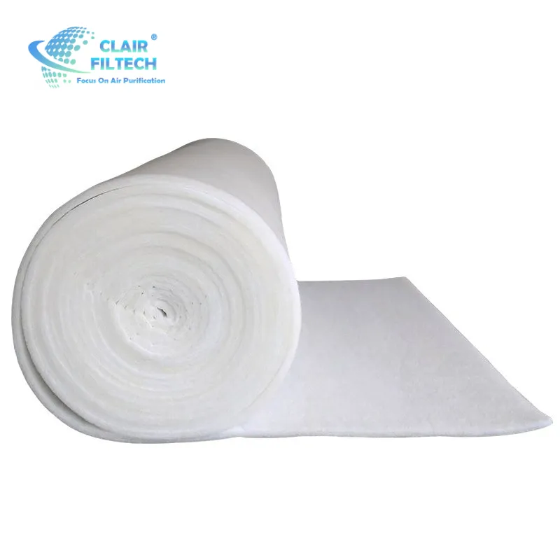 Professional Manufacturer Paint F6 Air Filter Pad Roll Pad Power Plant Industrial Filter Roll Spray booth Ceiling Roof Filter
