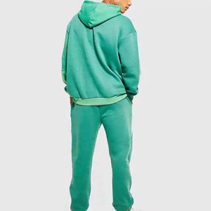Bulk Wholesale Blank Pullover Hoodies Sweatpants Sets <b>Men's</b> Sports <b>Thermal</b> Jogger Sweat Suit 2 Piece Track Suits OEM Service - Product Image 5