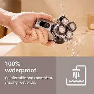 Afeitadora Eléctrica Rotativa para Hombre/Mujer con Cabezal Flexible para Cuchillas Afiladas, Resistente al Agua IPX7, Lavable para un Afeitado Limpio - Product Image 4