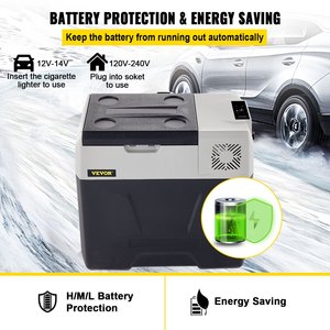VEVOR 12V 24V Car Refrigerator 50L Single Zone Portable Freezer with Wheels Handle -4F 68F Compact <b>Fridge</b> for Travel <b>Camping</b> - Product Image 6