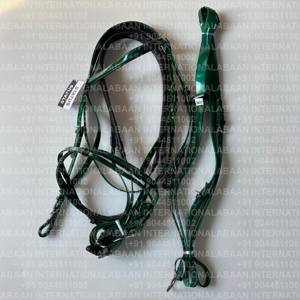 Brida de Carreras Ligera e Impermeable con Recubrimiento de PVC, Herrajes de Acero Inoxidable y Martingala para Entrenamiento de Caballos - Product Image 4