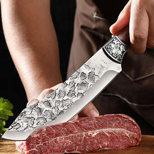 Cuchillo de Camping de Acero Inoxidable con Cambio de Cuchilla por Botón y Mango de Madera, Personalizable OEM - Product Image 3