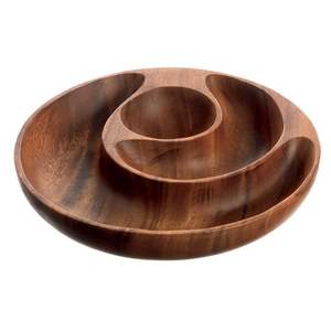Bandeja de juntas de madera de alta calidad única forma personalizada mesa superior Servidor de alimentos mesa superior utensilios de cocina - Product Image 5