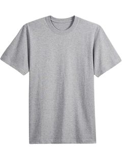 Camiseta clásica de algodón para hombre, cuello redondo, suave, transpirable, manga corta, lisa para imprimir, uso diario informal, suministro al por mayor OEM - Product Image 2