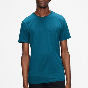 Camisetas en blanco con logotipo personalizado de 100% algodón de calidad superior para hombre, camisetas normales de autocultivo con cuello redondo para hombre - Product Image 2