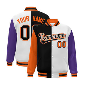 Veste d'université Graffiti en laine à la mode pour hommes High Street Style avec col rabattu et patch brodé - Product Image 5