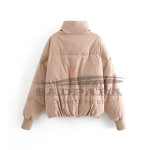 Chaquetas Elegantes y ligeras para mujer, Abrigo acolchado con cierre de cremallera, cuello levantado, ropa de abrigo de viaje cálida y acogedora - Product Image 5