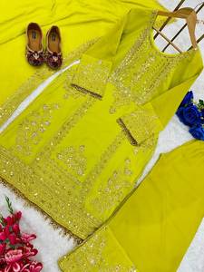 DESIGNER PARTY WEAR TOP Y SARARA CON FANCY DUPPATA WORK - Product Image 5