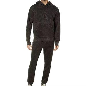 Conjunto de Sudadera con Capucha y Pantalones Deportivos de Alta Calidad con Lavado Ácido, Diseño Personalizado - Product Image 1
