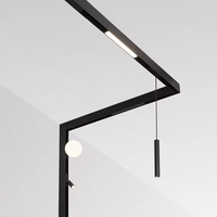 Système d'éclairage sur rail modulaire Offre Spéciale Tête de rail magnétique circulaire Led Magnet Rail Light