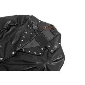 Abrigo de invierno térmico asimétrico de piel de oveja negro original para mujer, superventas OEM, MOQ bajo, transpirable, teñido liso - Product Image 4