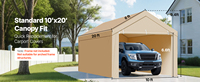 Tente de garage pliable pour voiture, tente de parc portable en PE pour l'extérieur, vente en gros