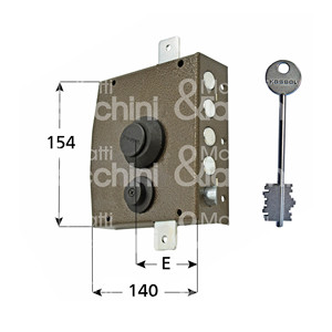 Double map <b>lock</b>, apply triple 4 turns and <b>latch</b>. Rods not included. - Product Image 1