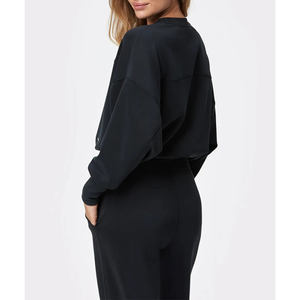 Ropa de mujer, conjuntos de yoga, hecho a medida, 2024, último diseño, traje de sudor, conjunto de 2 piezas, ropa deportiva, Conjunto de sudadera deportiva y joggers para mujer - Product Image 3