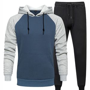 Ensemble de survêtement 2 pièces pour homme, nouvelle conception, grande taille, imprimé uni, respirant, en polaire, pour le sport de plein air - Product Image 4