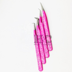 <b>Eyelash</b> <b>Extensions</b> Tweezers stainless steel logo packing good grip smooth handle one touch Tweezers for <b>Eyelash</b> <b>Extensions</b> <b>mink</b> - Product Image 5
