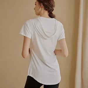 Talla grande, algodón/fibra de bambú listo Stock mujeres en blanco 100% algodón camiseta Casual Top transpirable camiseta Mujer - Product Image 3