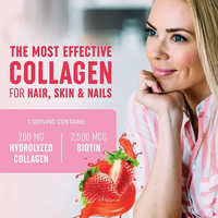 Gummies au Collagène Fraise pour Éclaircir la Peau, Contre l'Acné et les Taches, pour une Peau Lisse et des Cheveux Sains – Compléments de Santé à Marque Blanche