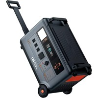 Station d'alimentation portable solaire pour voiture 3000W, batterie LiFePO4, contrôleur MPPT, onduleur à onde sinusoïdale pure, lampe de poche, démarreur d'urgence