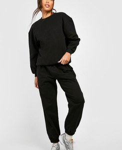 Conjunto de pantalones de chándal con capucha y cremallera personalizado OEM a granel, conjunto de chándal de mujer, conjunto de dos piezas personalizado, chándal de terciopelo - Product Image 2