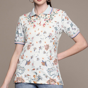 Venta al por mayor Mejor Precio de color sólido casual comprimido mujeres para camisas OEM servicio último estilo de secado rápido sublimación para camisa - Product Image 1