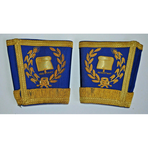 Masonic Regalia Royal Arch Masonic Gauntlets Poignets-Past High Priest Brodé Ronpex - Product Image 1
