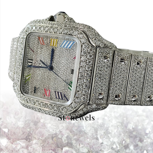 Único 2025 de lujo personalizar diamante VVS Moissanite LGD reloj mecánico GIA certificado completo oro relojes automáticos para Unisex - Product Image 3