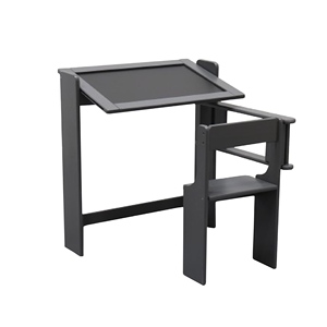 WELL HOME Mesas infantiles Mesa plegable con pizarra gris - Product Image 1