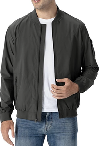 Veste Softshell pour homme avec logo personnalisé OEM, imperméable, coupe-vent, respirante, en polyester, vêtements décontractés pour l'extérieur - Product Image 6