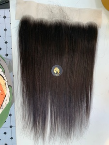 Pelucas frontales de encaje Natural para mujeres negras, cabello humano virgen sin procesar, 100%, venta al por mayor - Product Image 6