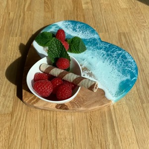 High Quality Handcrafted Sustainable <b>Epoxy</b> Resin Wood Coasters Classic Design Home Restaurant Decor Custom Size Creation - Product Image 4