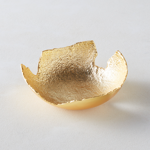 Cuenco de frutas de metal con mango de hoja Cuenco de almacenamiento de diseño martillado de acero inoxidable para decoración de centro de mesa - Product Image 4