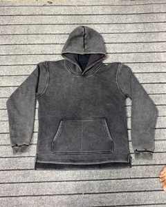 เสื้อฮู้ดดี้ผู้ชายผ้าแห้งเร็วและระบายอากาศได้ดี สีพื้น ผลิตตามสั่ง แบรนด์ส่วนตัว เสื้อฮู้ดดี้ผู้ชายแบบทำเก่า - Product Image 1