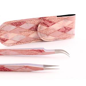 Vente directe d'usine Outil de débutant Greffage Pince à cils Tête semi incurvée Faux cils Pince à épiler - Product Image 5