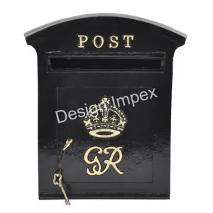批发供应成本铁最流行的皇家GR皇冠邮筒特价热卖新款复古风格铁邮筒