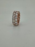 Bague de mariage en or 10 carats avec diamants de laboratoire brillants VVS VS EF, style hip-hop, pour homme et femme, bijoux de luxe