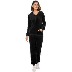 Sweat à capuche pour femmes Ensembles de survêtements en velours à manches longues Offre Spéciale personnalisés pour femmes - Product Image 2