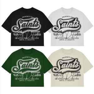 Heavyweight Men T Shirt Print 100% Cotton Blank Sports Gym Wear Cotton Oversized Printed Sublimation <b>Tshirt</b> - Product Image 1