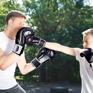 Guantes de boxeo con logotipo personalizado de alta calidad 2024 Cuero de alta calidad para artes marciales y boxeo - Product Image 5