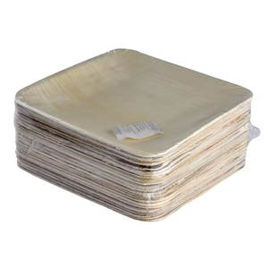 Plaque carrée jetable en feuille de palmier biodégradable naturelle pour le service de nourriture lors des mariages ou de la cuisine - Product Image 6
