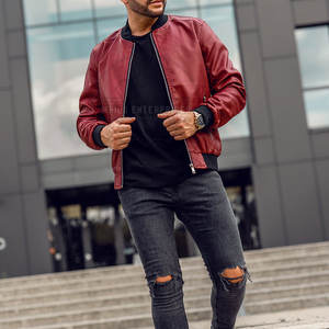 Chaqueta de bombardero de cuero de piel de vaca de estilo callejero de último diseño hecho a medida recién llegado para uso en invierno al aire libre - Product Image 2