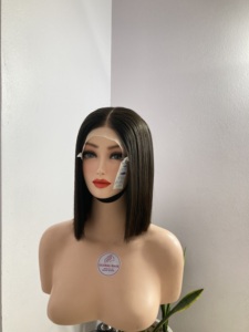 Hot Trend Bone Straight Hair Bob pelucas Super doble dibujado personalizado doble dibujado cabello humano crudo cutícula alineada - Product Image 5
