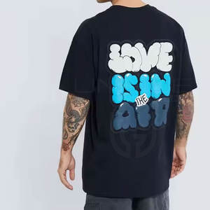 เสื้อยืดพิมพ์ลายสีพัฟสำหรับผู้ชายเสื้อยืดพิมพ์ลายพัฟโลโก้แบบกำหนดเอง - Product Image 3