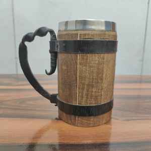 Taza de madera restaurante calidad taza de madera superventas gran capacidad personalizable tamaño taza de madera para café - Product Image 2