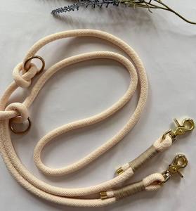 Rope leashes & rope collars for dogs - Handmade 2-way adjustable Available as a set or individually - Product Image 2